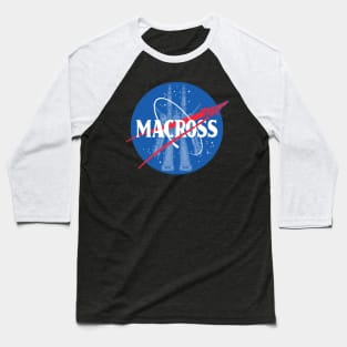 80's Classic Mecha Robot Anime NASA Logo Parody Spacy Agency Baseball T-Shirt